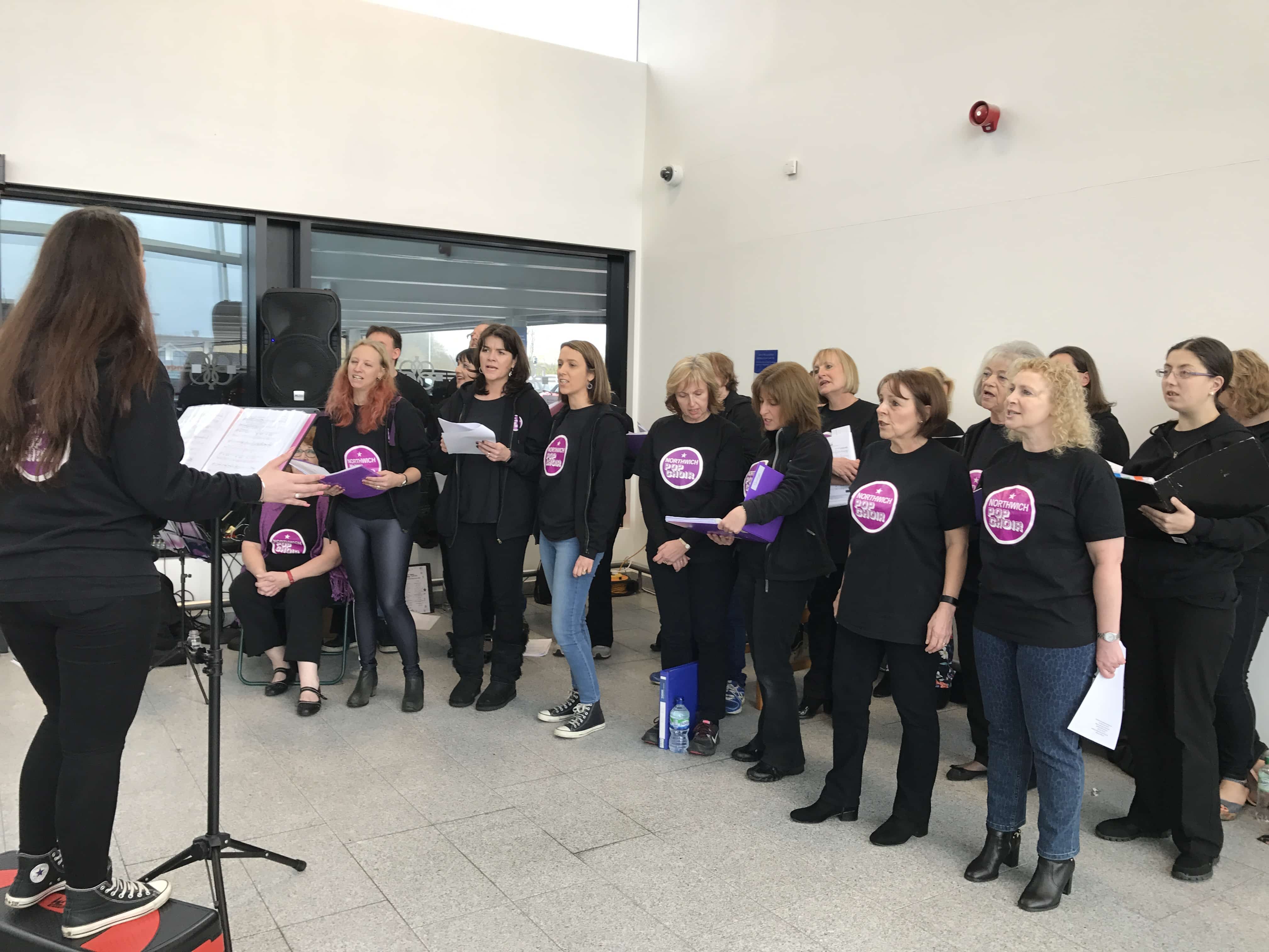 Northwich Pop Choir Singing